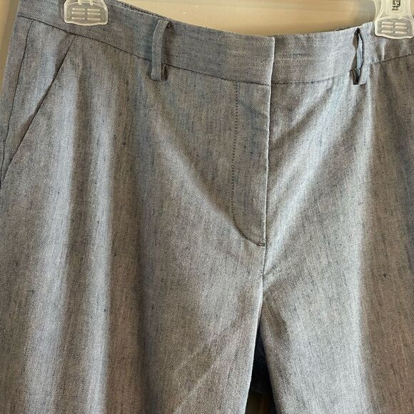 GAP Stretch Blue Linen Blend Ankle Straight Pant | SZ 10 - Picture 8 of 12